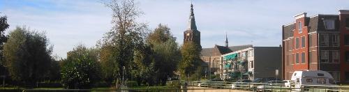De fraaie basiliek op de achtergrond